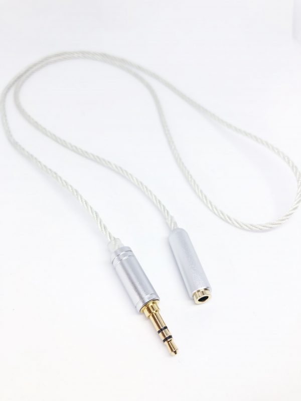 Kevlar Core Stereo 3.5mm Extension Lead - Silver - Image 4