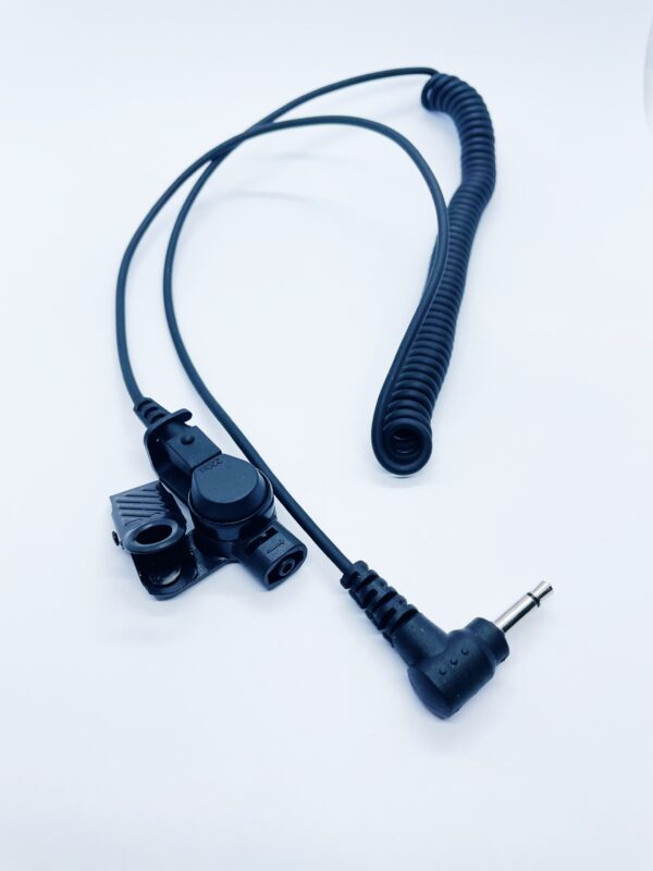 3.5mm Mono Listen only coiled wiring for acoustic tubing